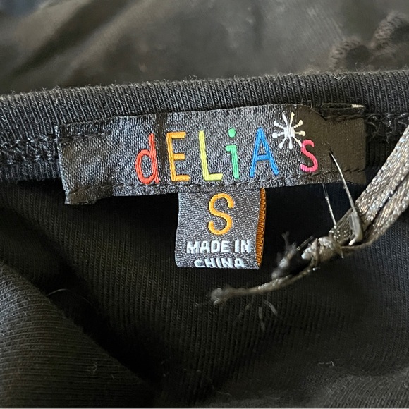 Dollskill Delia’s Butterfly Long Sleeve Glitter Top - Size Small - Picture 3 of 11